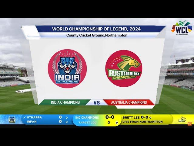  Live: India Champions Vs Australia Champions Live | IND vs AUS | World Championship Legends 2024