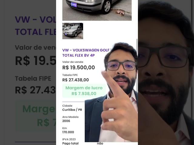 Quanto você pagaria em um Golf na CarPlace?