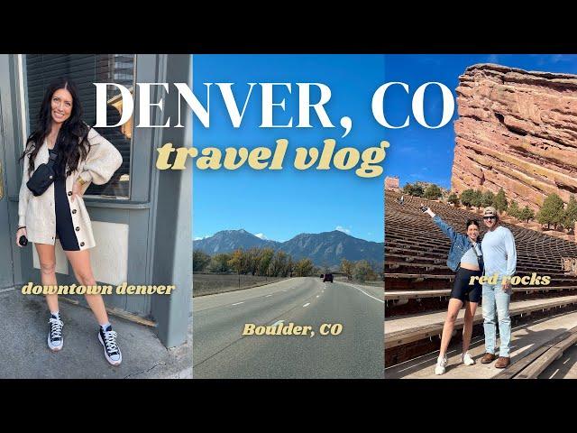 COLORADO VLOG! Denver and Boulder, CO Travel With Us! 1 Year Anniversary Trip!