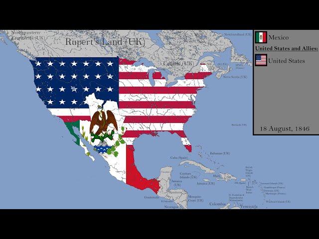 The Mexican-American War with Flags: Every Day