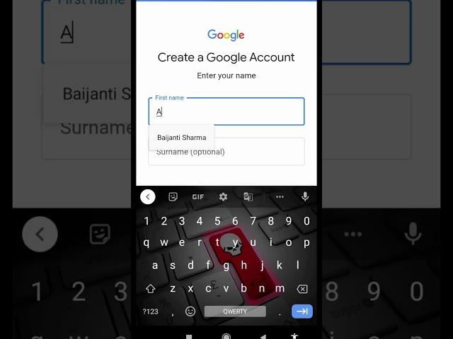 How To Create A New Google Account In 60 Seconds | #trending #viral #shorts #android #viralshorts