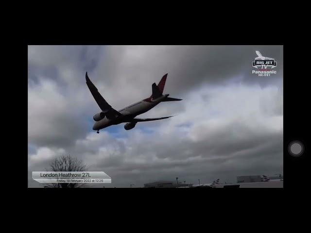 Air India AI147 Dreamliner Crosswind Landing - Storm Eunice