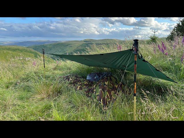 Tarp and Bivy in Kidland Forest Northumberland