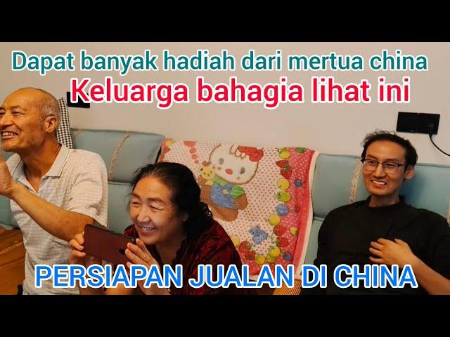 PERSIAPAN JUALAN DI CHINA, TIBA TIBA PULANG KE RUMAH, MERTUA CHINA KASI BANYAK HADIAH MUSIM GUGUR