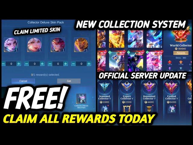 NEW COLLECTION SYSTEM IS HERE! CLAIM ALL REWARDS NOW (ORIGINAL SERVER) - MLBB