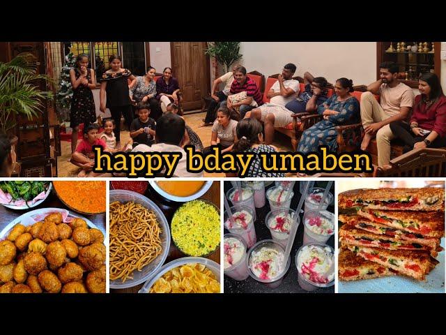 UMA's GRAND BDAY celebrations| girls dinner| kachri bateta| kachori| faluda| gifts for kids|MKvlogs