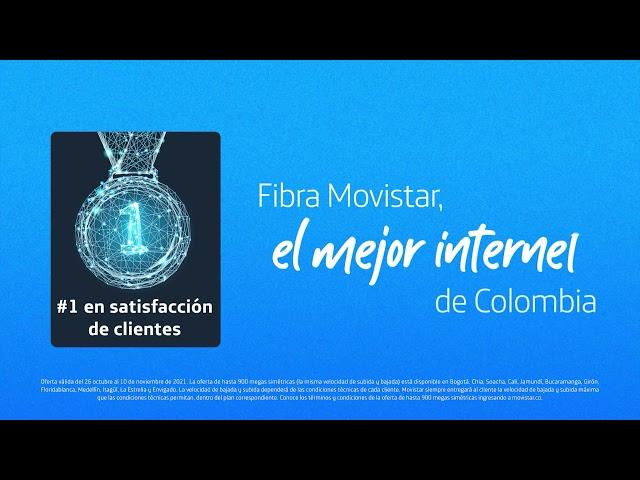 Fibra Movistar ahora con hasta 900 Megas Simétricas