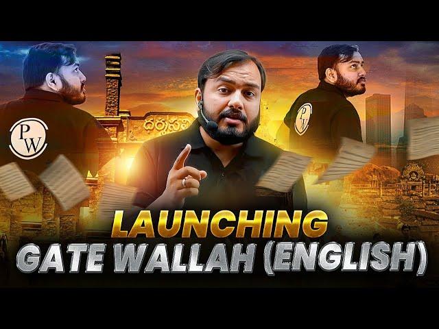 Launching GATE Wallah in English Language 