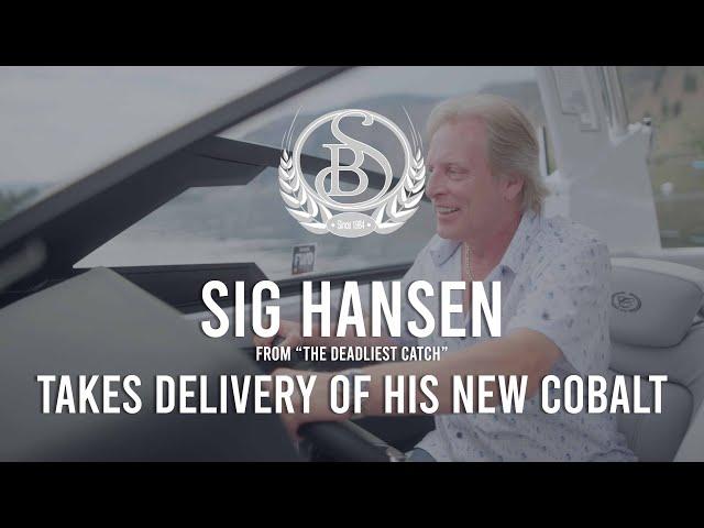 Captain Sig Hansen Taking Delivery of the First 2023 Cobalt R8 Surf