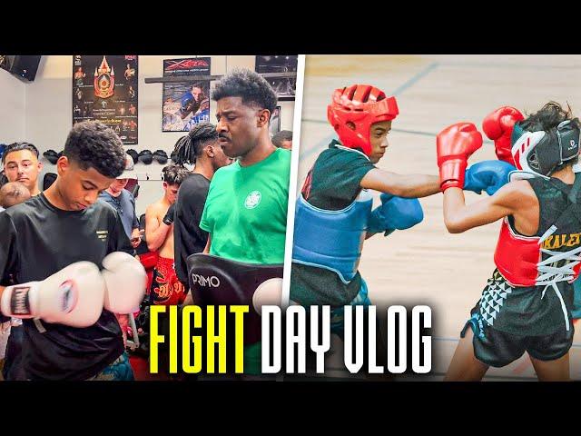 Tito Johnson Muay Thai Fight Day Vlog: A Prodigy Thai Boxer's Journey!