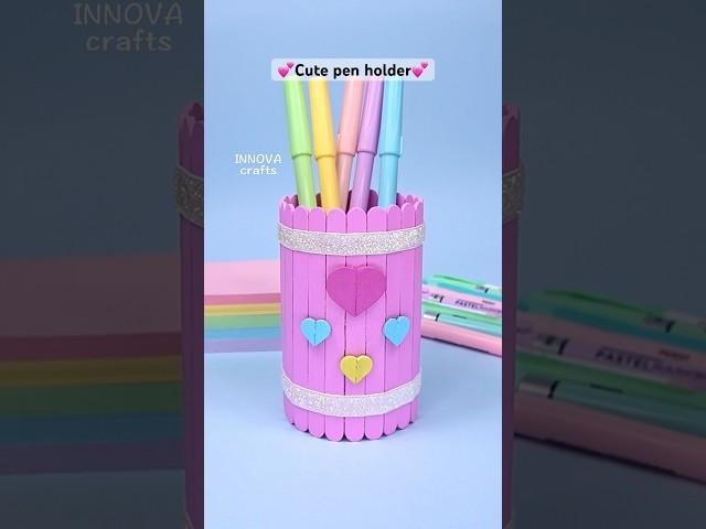 DIY Ice cream pen holder  Easy craft ideas #diy #craft #handmade #art