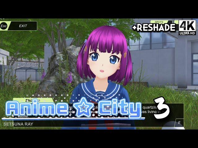 Anime City #3 Update 0.2 Dating Shizuka All Tutorials Gameplay Shoujo Simulator 4K No Commentary