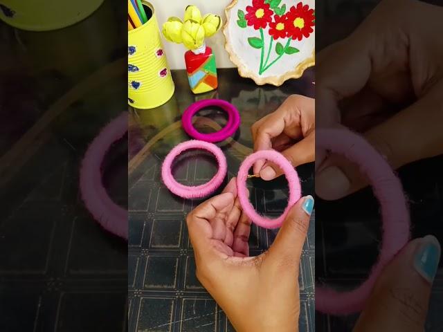 old bangle reuse diy# handmade #trending #ytshorts #@radha'screation