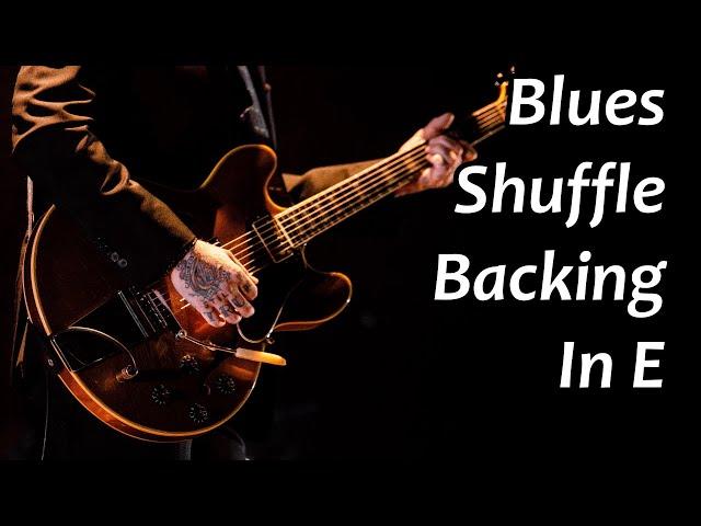 Blues Shuffle Backing Track in E