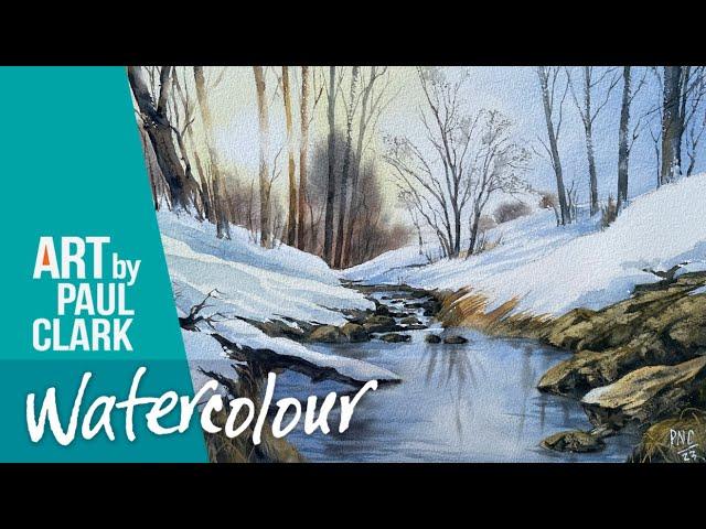 How to Paint a Winter Snow Scene in Watercolour