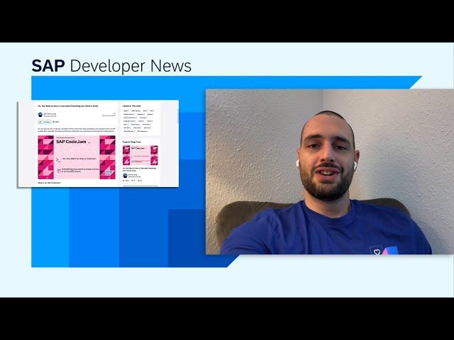 CodeJam CAP & AI, TechEd On Tour, ML/AI in Data Management, Open Source Podcast | SAP Developer News