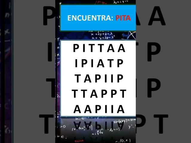 Word Search - PITA #learn #math #mathbranch #skills #quiz #learning