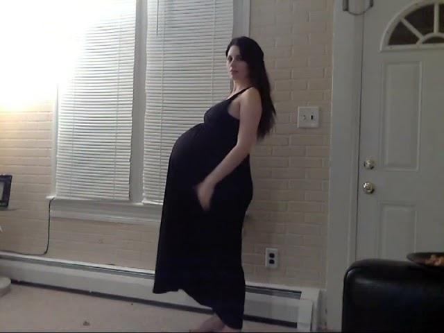 huge pregnant belly twins