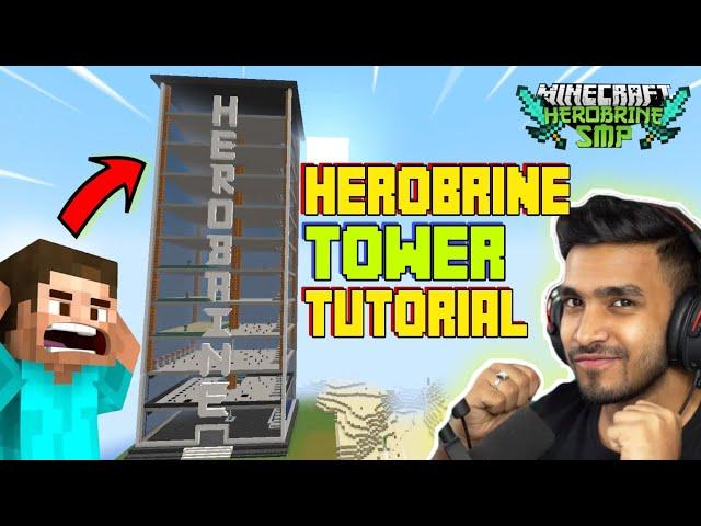 How to Make Herobrine Tower like Techno Gamerz from Herobrine SMP | Ujjwal Gamer Herobrine tower