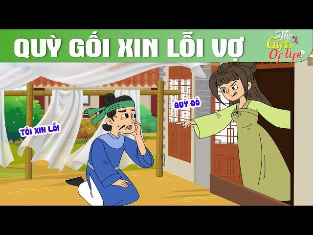 QUỲ GỐI XIN LỖI VỢ - Phim hoạt hình - Truyện cổ tích - Hoạt hình hay - Cổ tích - Quà tặng cuộc sống