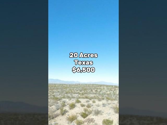 20 Acres in Presidio County Texas for sale for $6500. #fyp #realestate #property #forsale #land