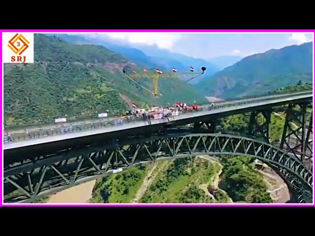 World’s highest railway bridge over Chenab inaugurated in Reasi, India's Jammu & Kashmir