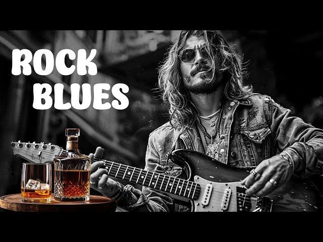 Relaxing Rock Blues as Nightfall | Smooth Blues Guitar Music and Rock Blues for a Better Mood