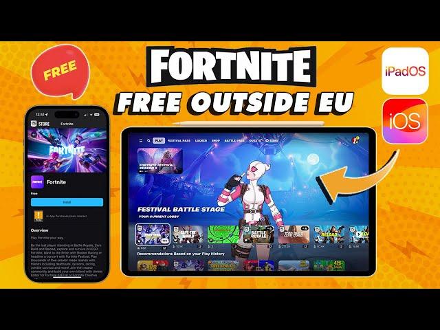 FREE Install Fortnite Outside EU on iPhone & iPad No TrollStore