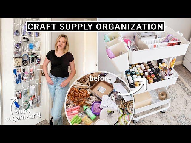 EXTREME Craft Supply Organization  Craft Room Declutter and Storage Solutions & Hacks!