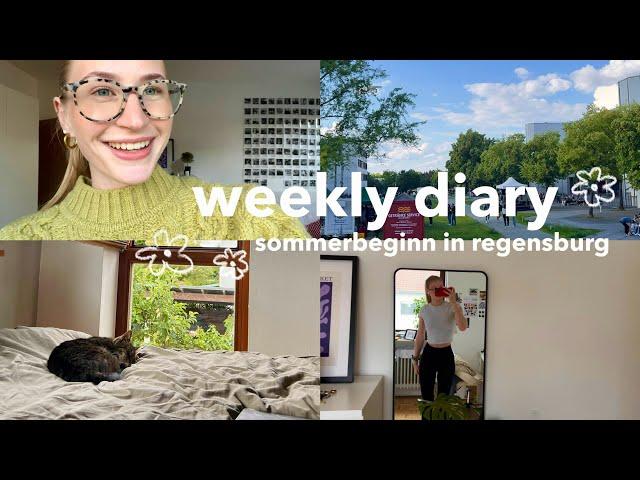 weekly diary || sommerbeginn in regensburg