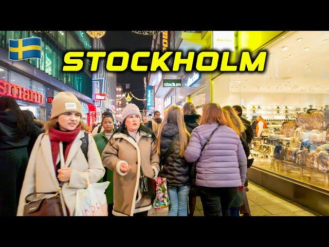 Sweden, Stockholm 4K Walking Tour - November 2024