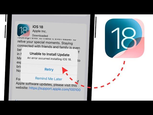 iOS 18: How To FIX Unable To Install Update on iPhone