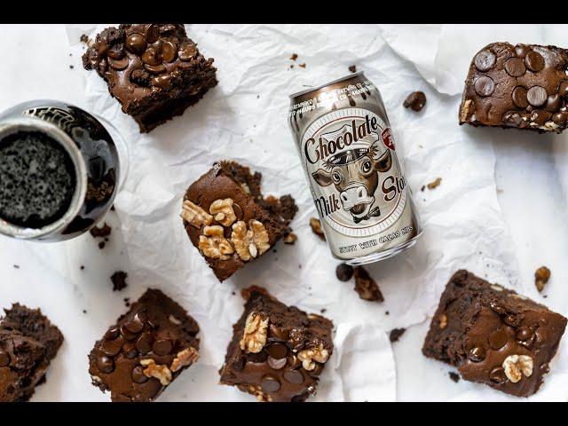 Feast Magazine's In the Spirit: Stout and Chocolate Chunk Brownies