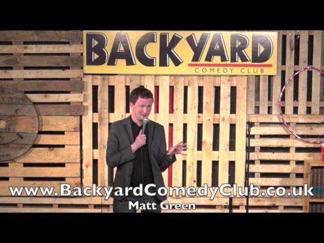Comedian Matt Green meets an odd couple at the Backyard Comedy Club