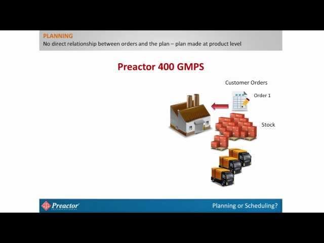 Planning & Scheduling with Preactor APS/GMPS