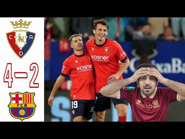 OSASUNA STUN BARCELONA !!!!