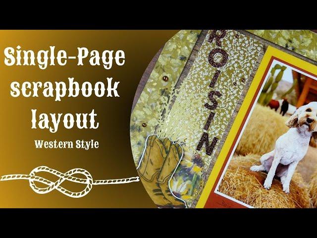 Simple single page scrapbook layout [Pixels & PaperCrafts]