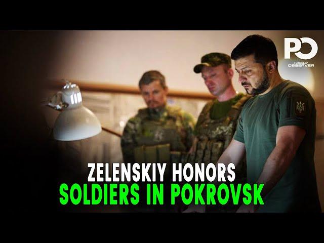 Ukraine's President Zelenskiy Takes Charge on the Frontlines in Pokrovsk | Pakistan Observer