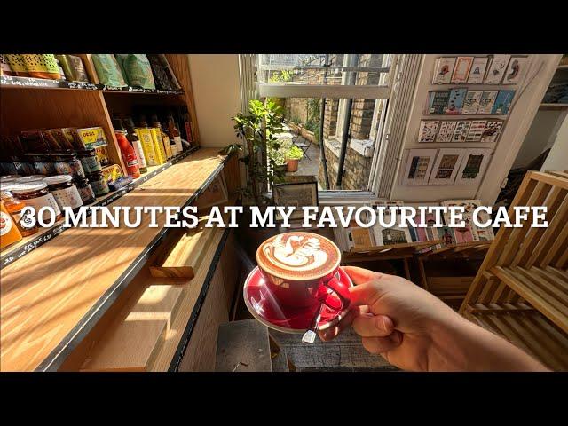 POV- Barista works a relaxing closing shift 