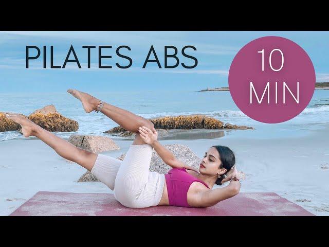 10 min Pilates Abs Workout for a Flat Tummy | No Equipment