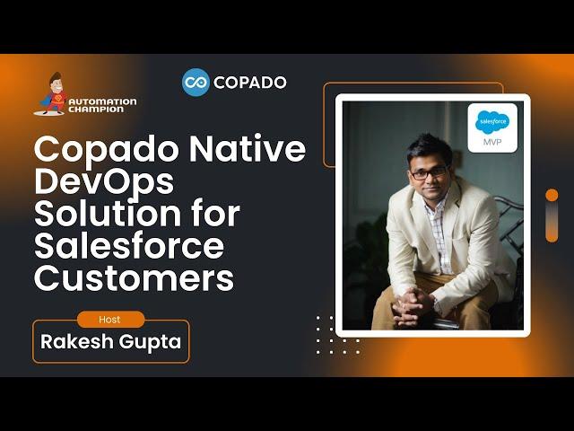 Copado Native DevOps Solution for Salesforce Customers