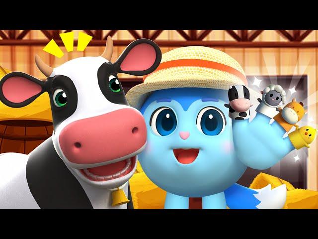 Farm Animals Finger Family | Farm Animal Songs | Nursery Rhymes By Little Zoo Kids Song