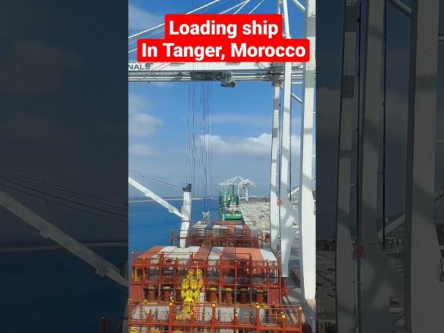 Ship loading in Tanger, Morocco! #seaman