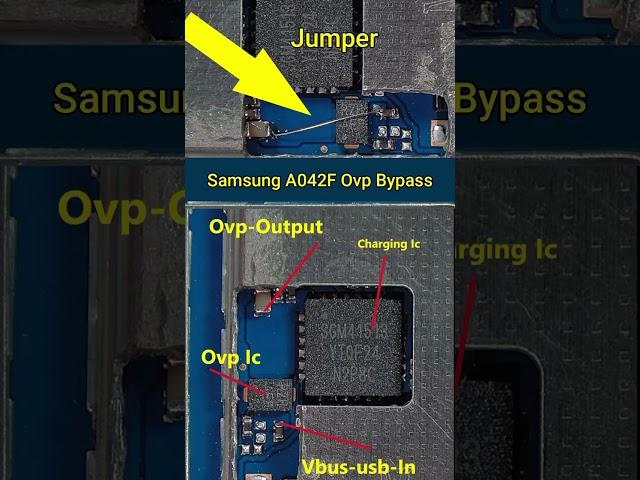 Samsung A04e charging ovp ic jumper