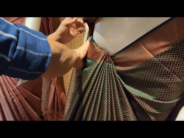 5minit bridal saree draping tutorial