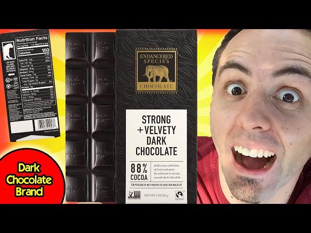 BEST DARK CHOCOLATE BRAND? | Endangered Species Chocolate Taste Test & Review