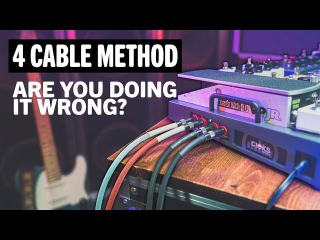 Backstage: Why You Need to Use the 4 Cable Method