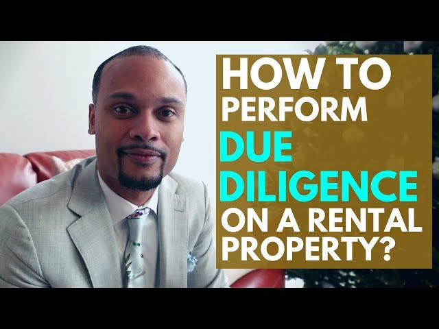 How to perform due diligence on a rental property so you can make sure you're getting a sweet deal!