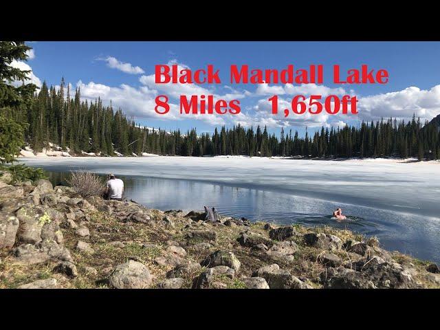 SWIM in a FROZEN LAKE! Hiking Slide & Black Mandall Lake, Flat Tops Wild, Yampa, CO. 8 Miles 1,650ft