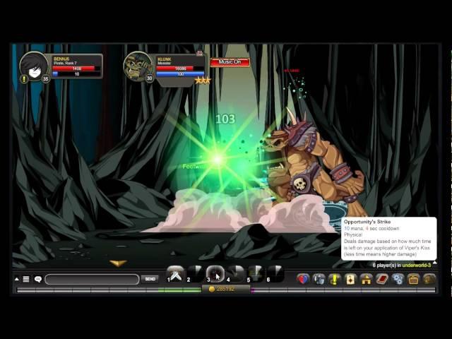 AQW | Defeating Klunk at lvl 35